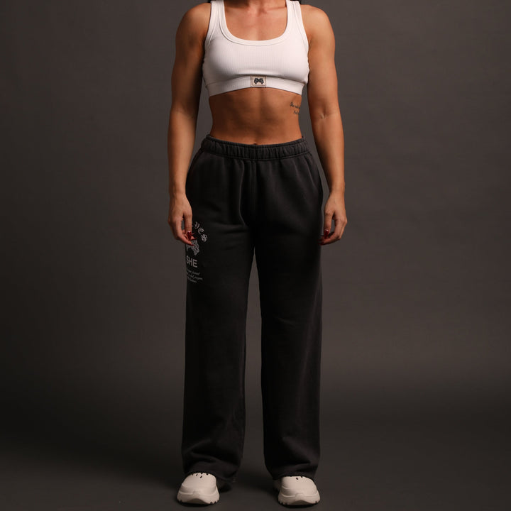 Chopper She Big Cozy Sweats in Wolf Gray