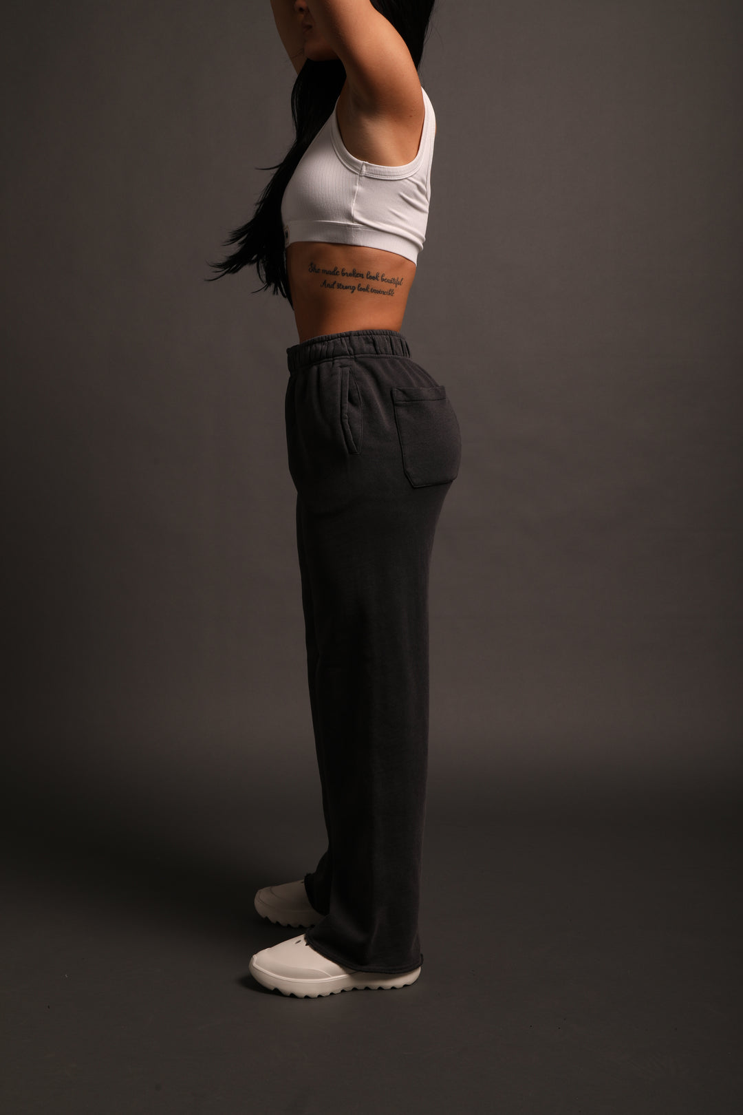 Chopper She Big Cozy Sweats in Wolf Gray