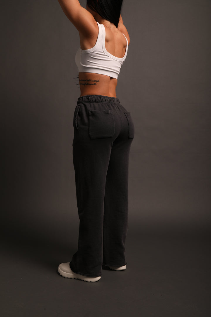 Chopper She Big Cozy Sweats in Wolf Gray