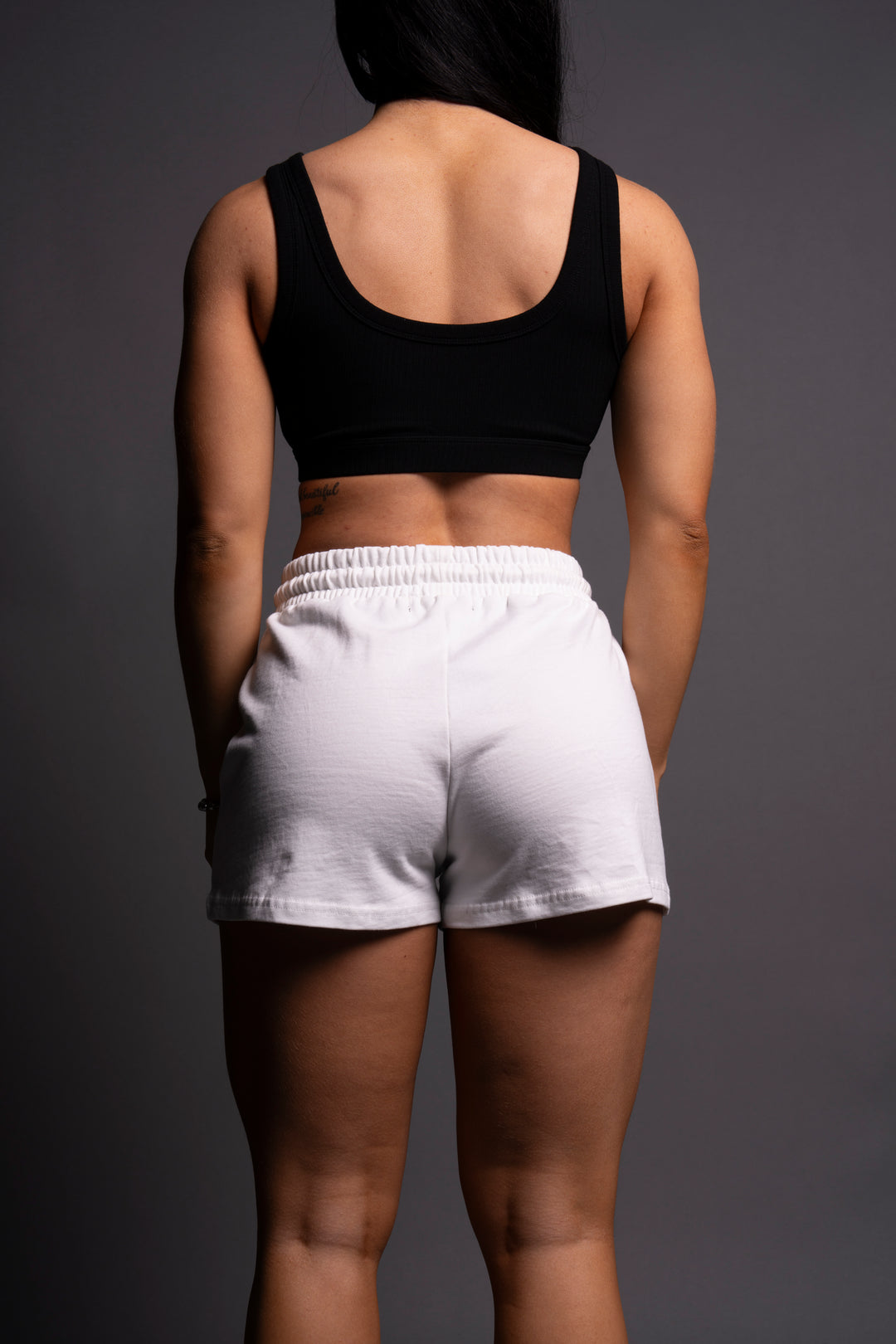 Our Tale She Comfy Sweat Shorts in Cream