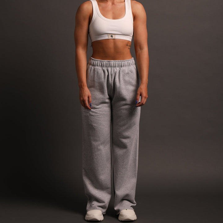 Inner Strength She Big Cozy Sweats in Light Athletic Gray