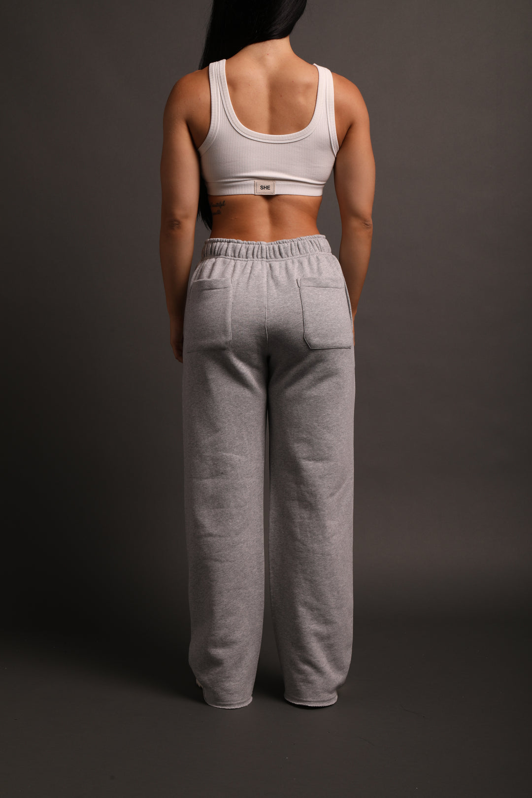 Inner Strength She Big Cozy Sweats in Light Athletic Gray
