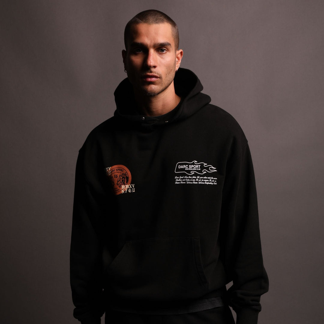 Life Moves Fast "Pierce" Hoodie in Pigment Black