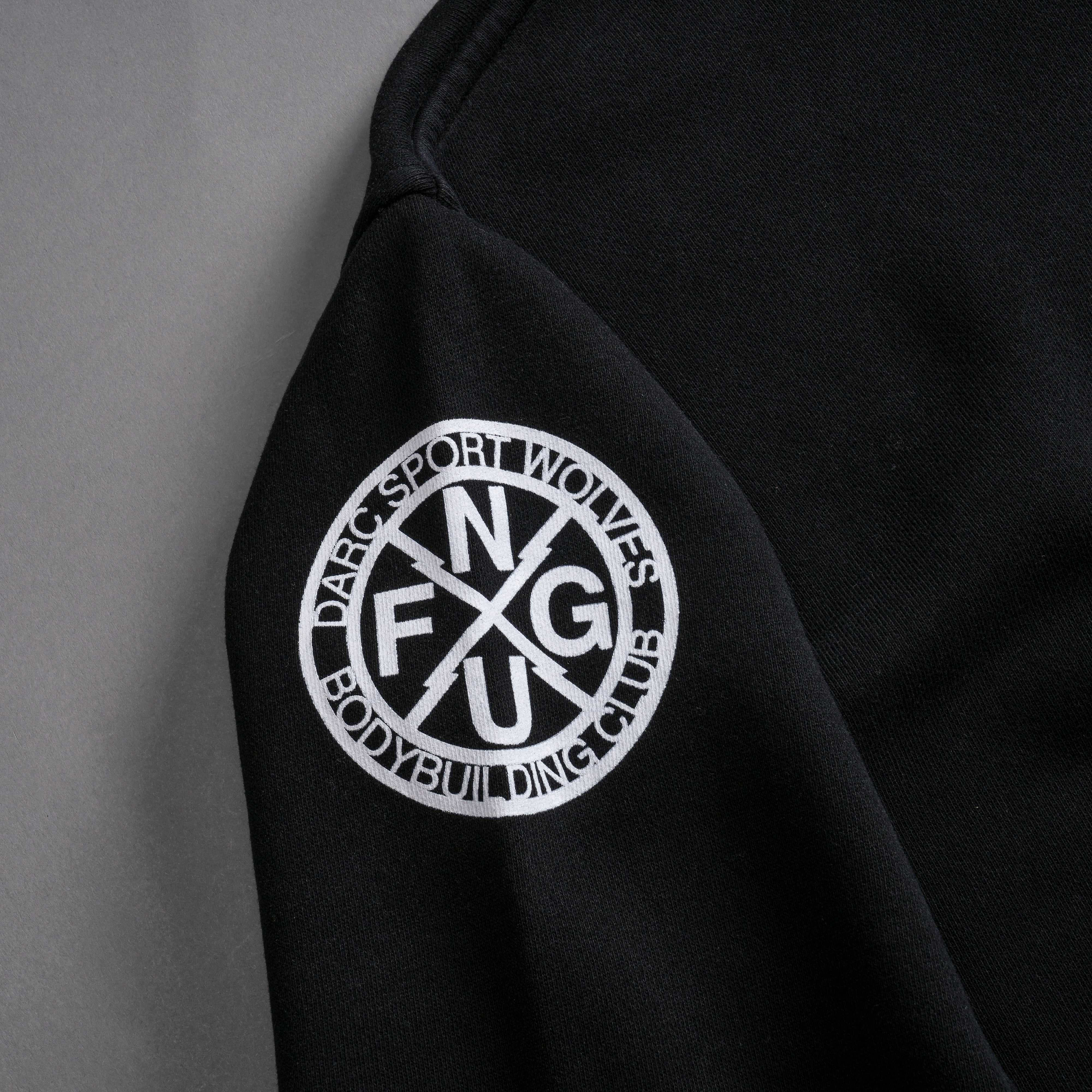 LA Wolves League "Box Cut" Hoodie in Black