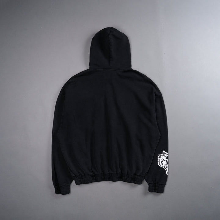 LA Wolf "Chambers" Zip Hoodie in Black