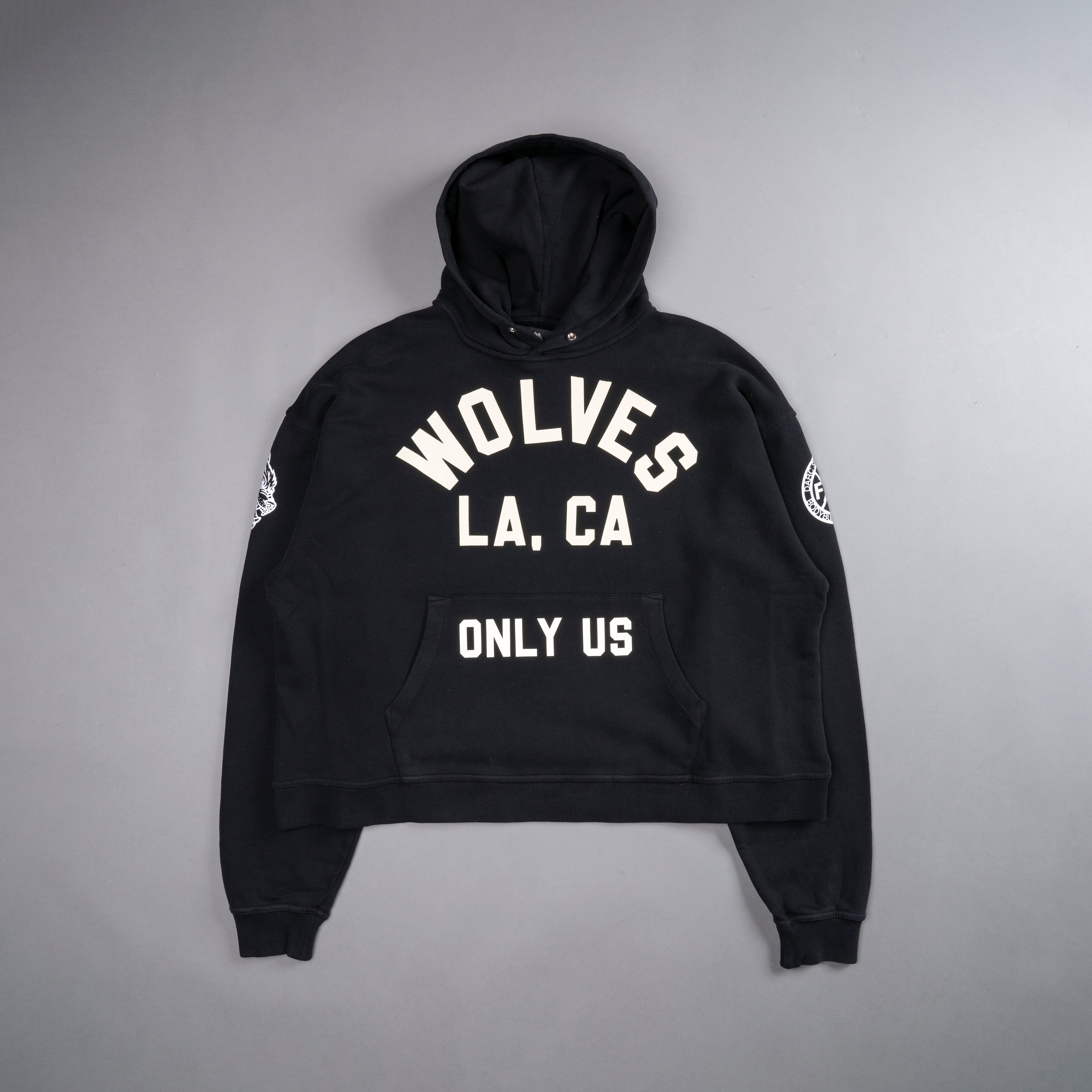 LA Wolves League "Box Cut" Hoodie in Black