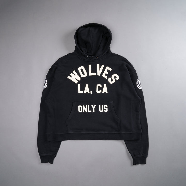 LA Wolves League "Box Cut" Hoodie in Black