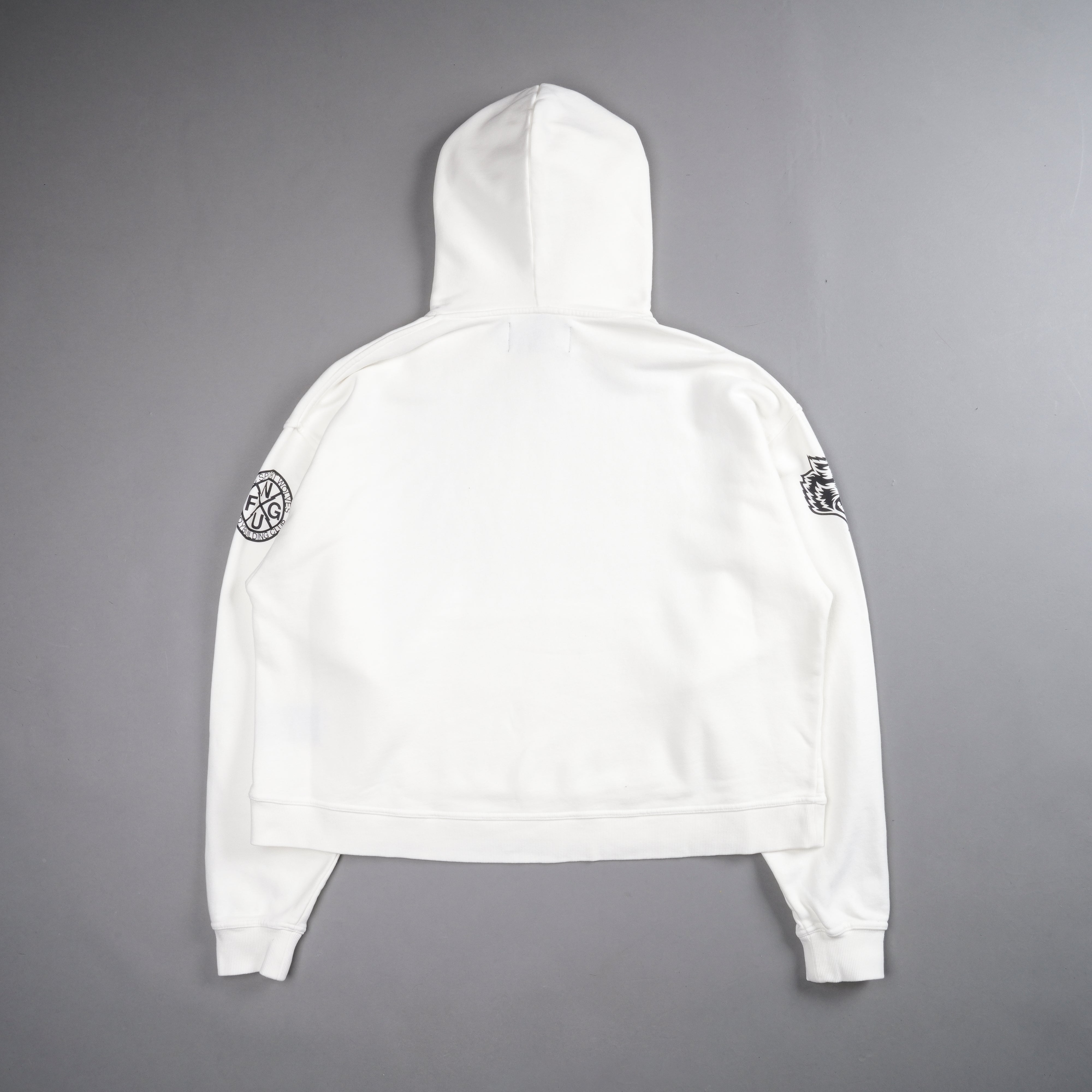 TX Wolves League "Box Cut" Hoodie in Cream