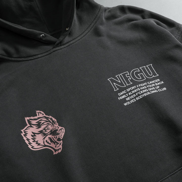 Keep Fighting "Pierce" Hoodie in Wolf Gray