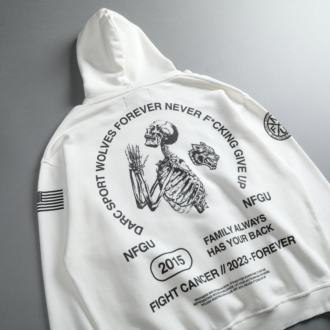Pray "Pierce" Hoodie in Cream