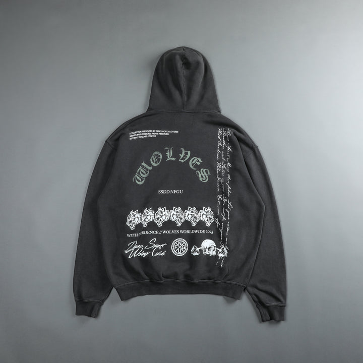 With Credence "Pierce" Hoodie in Wolf Gray