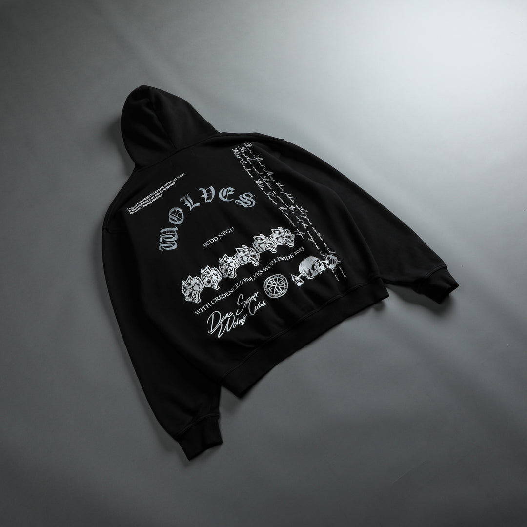 With Credence "Pierce" Hoodie in Black