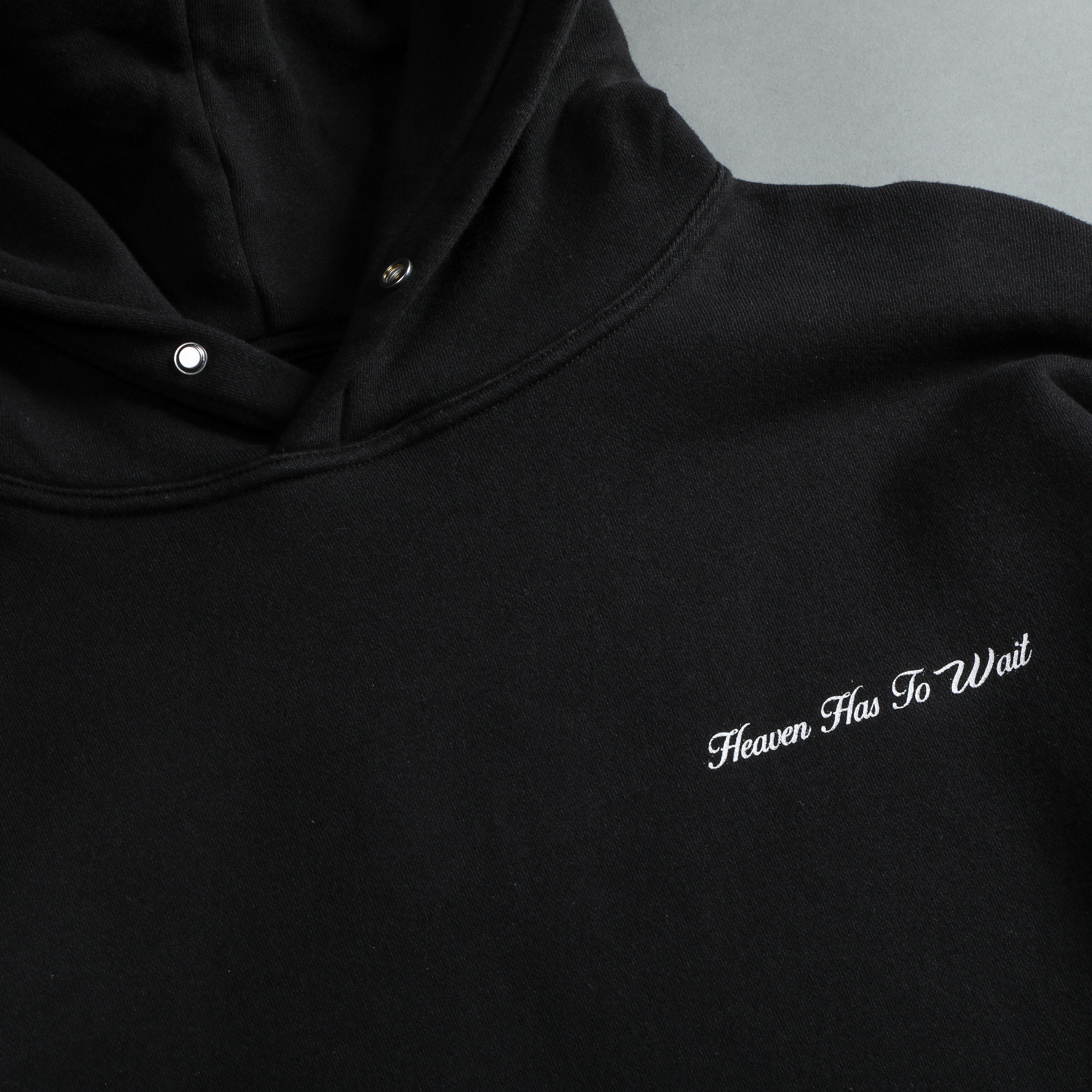 Heaven Has To Wait V2 "Pierce" Hoodie in Black