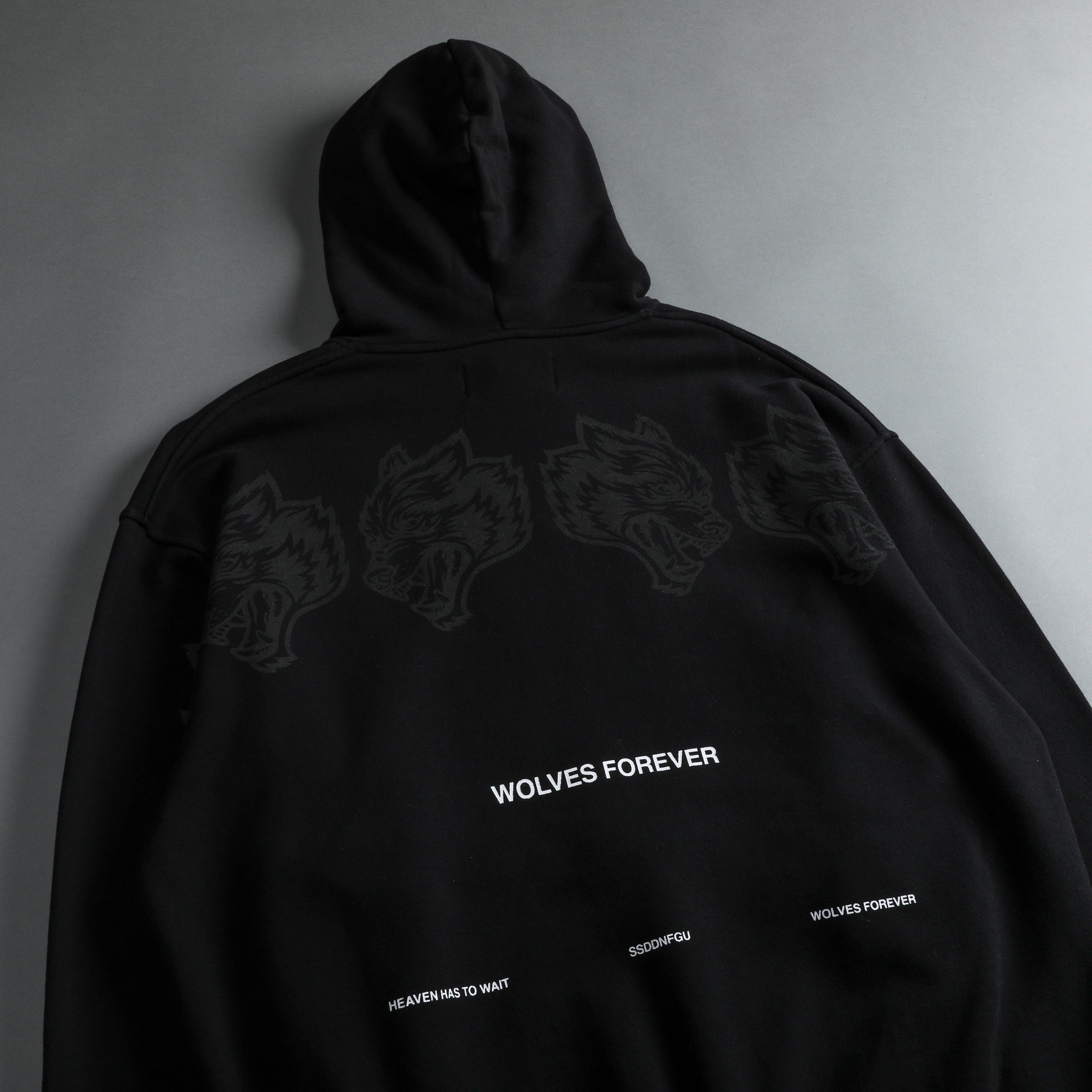 Heaven Has To Wait V2 "Pierce" Hoodie in Black