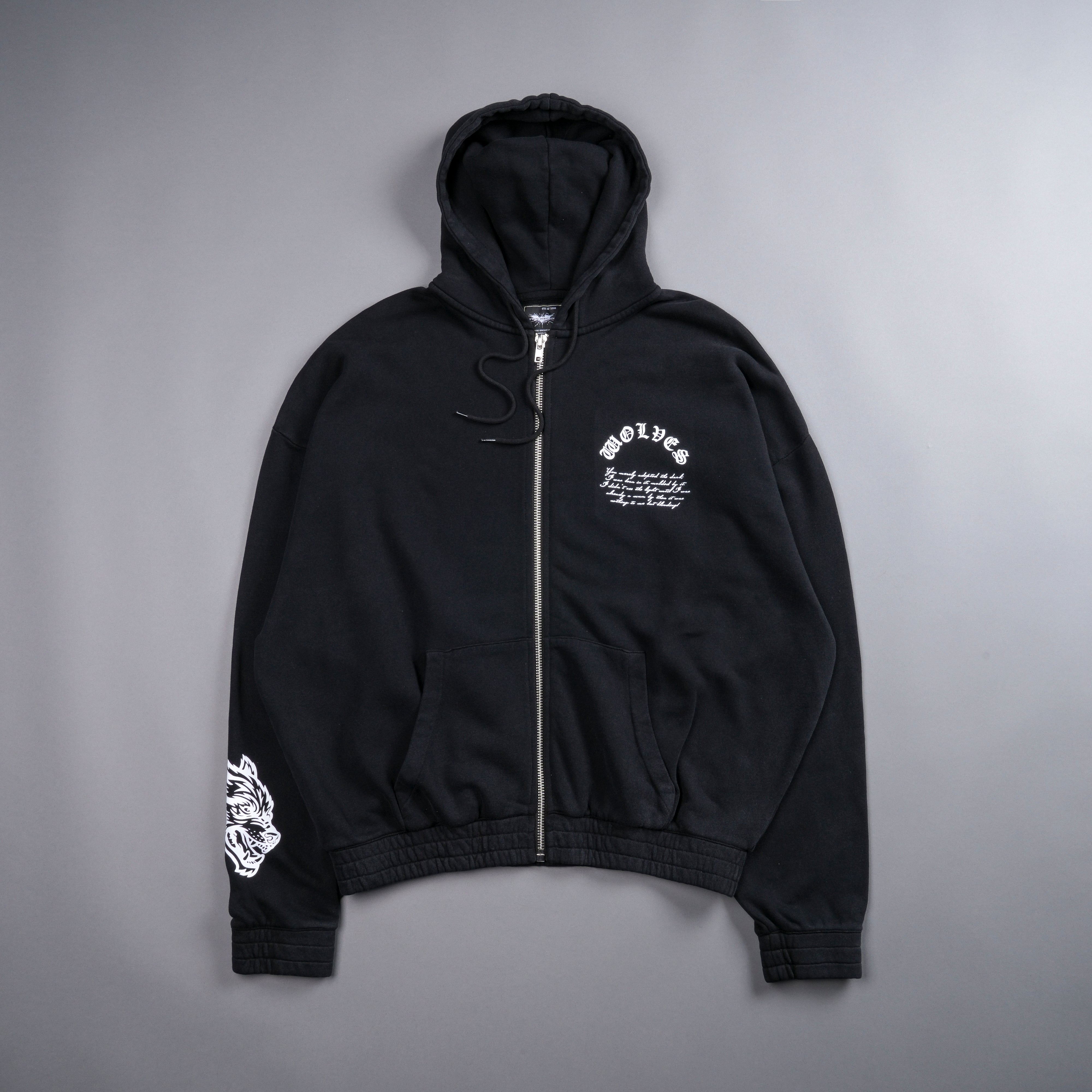 Born In It V2 "Chambers" Zip Hoodie in Black