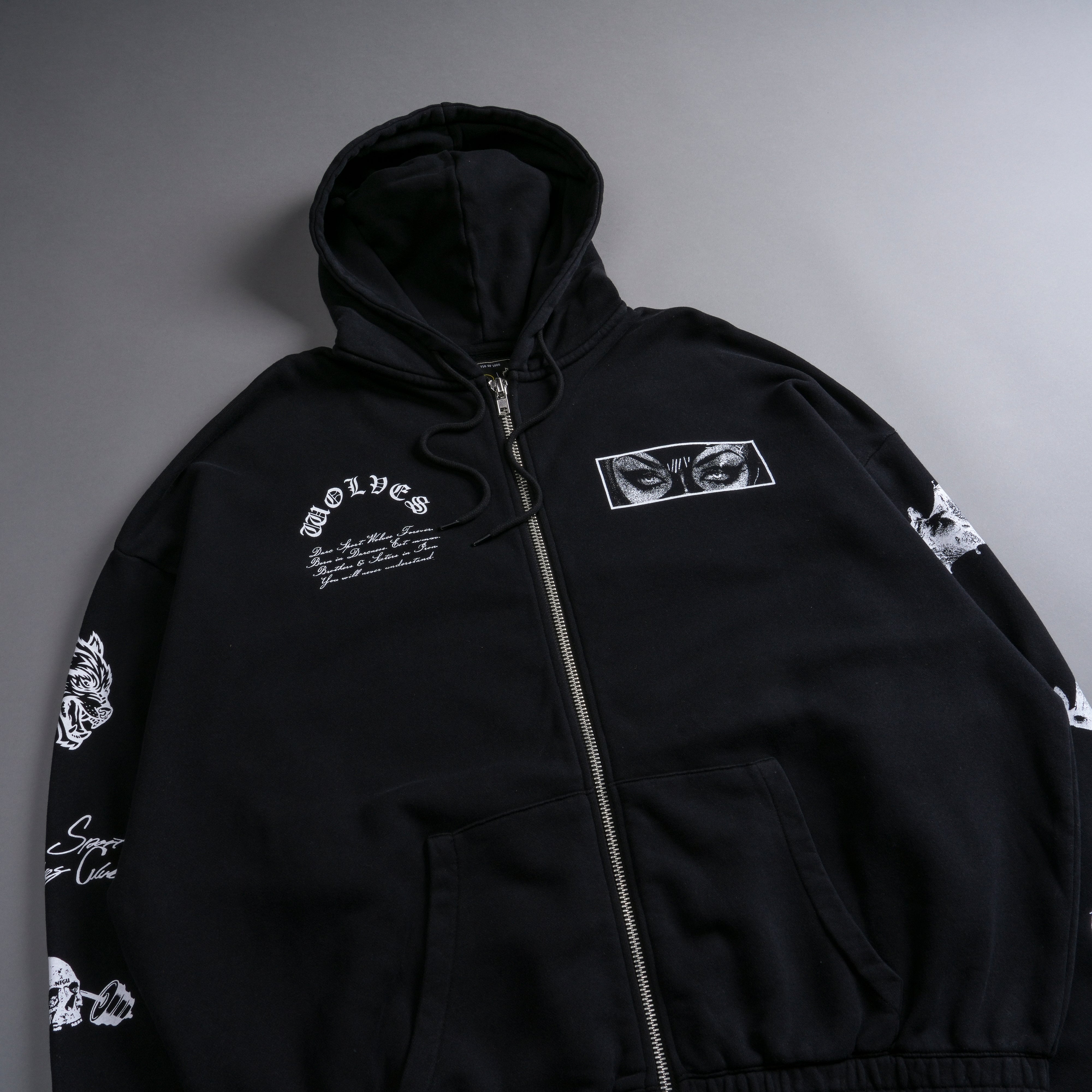 Villain "Chambers" Zip Hoodie in Black
