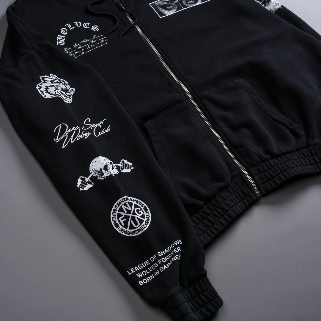 Villain "Chambers" Zip Hoodie in Black