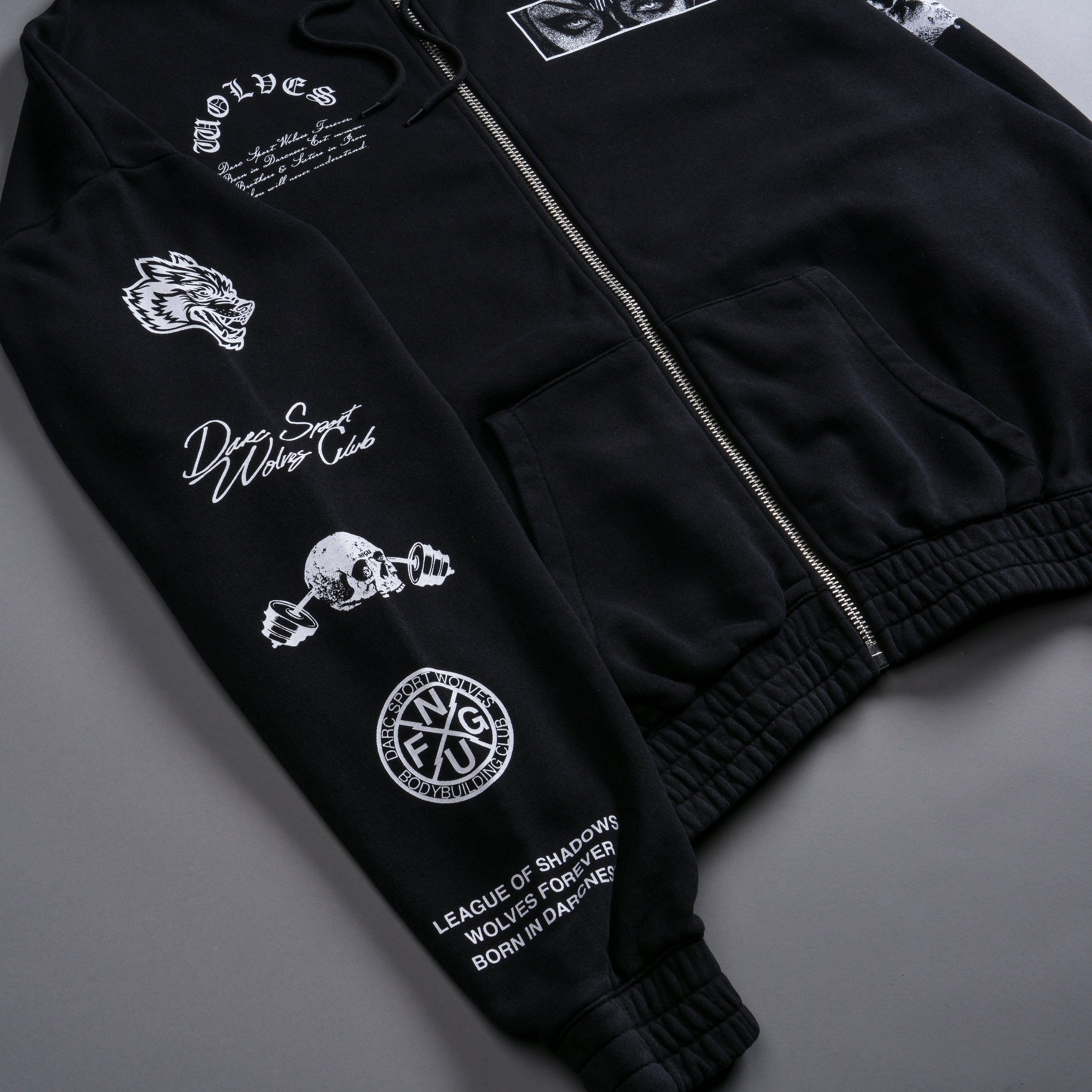 Villain "Chambers" Zip Hoodie in Black