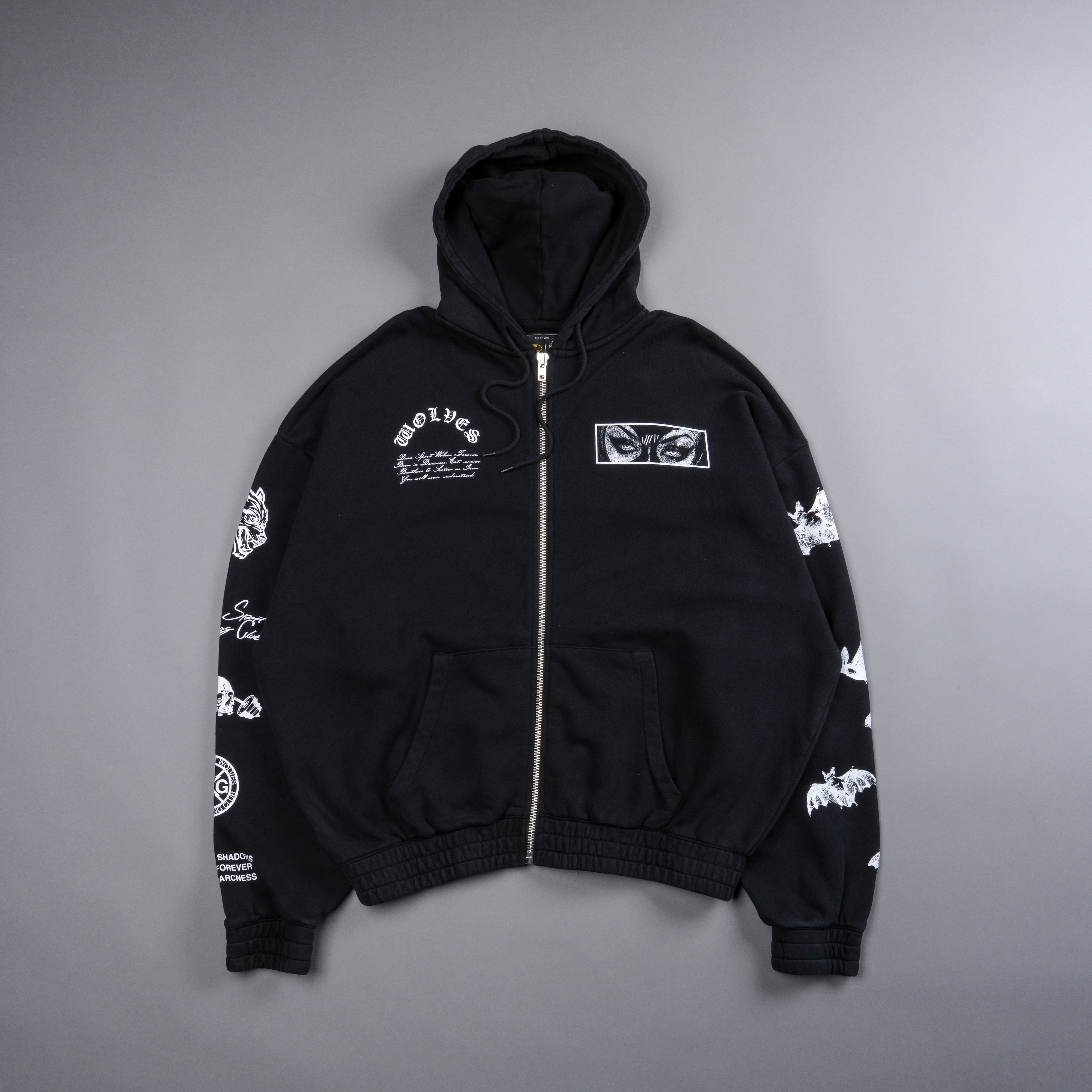 Villain "Chambers" Zip Hoodie in Black