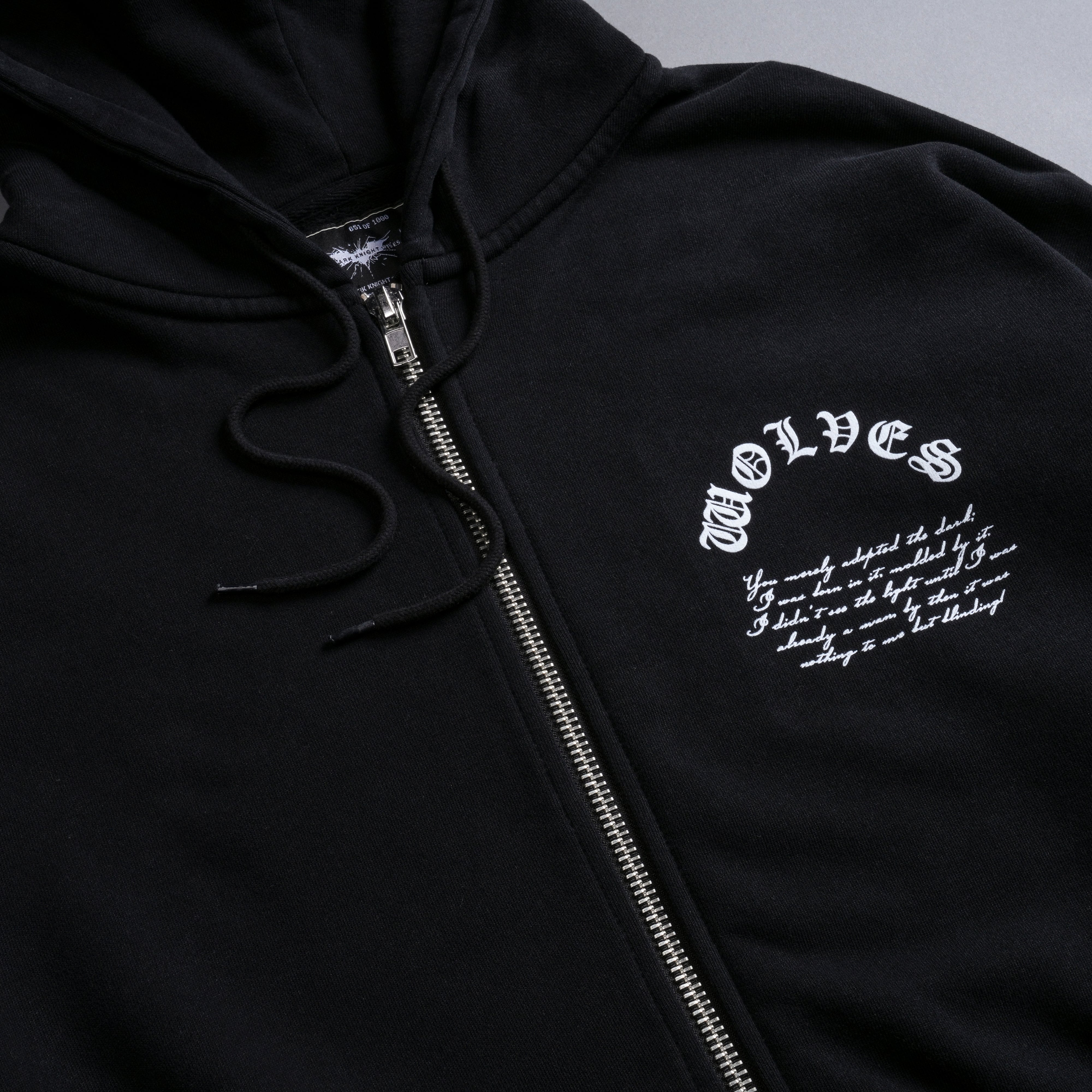 Born In It V2 "Chambers" Zip Hoodie in Black
