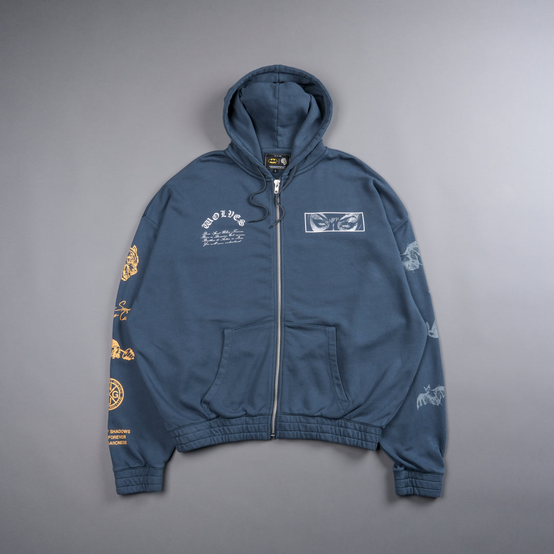 Villain "Chambers" Zip Hoodie in Gotham Blue