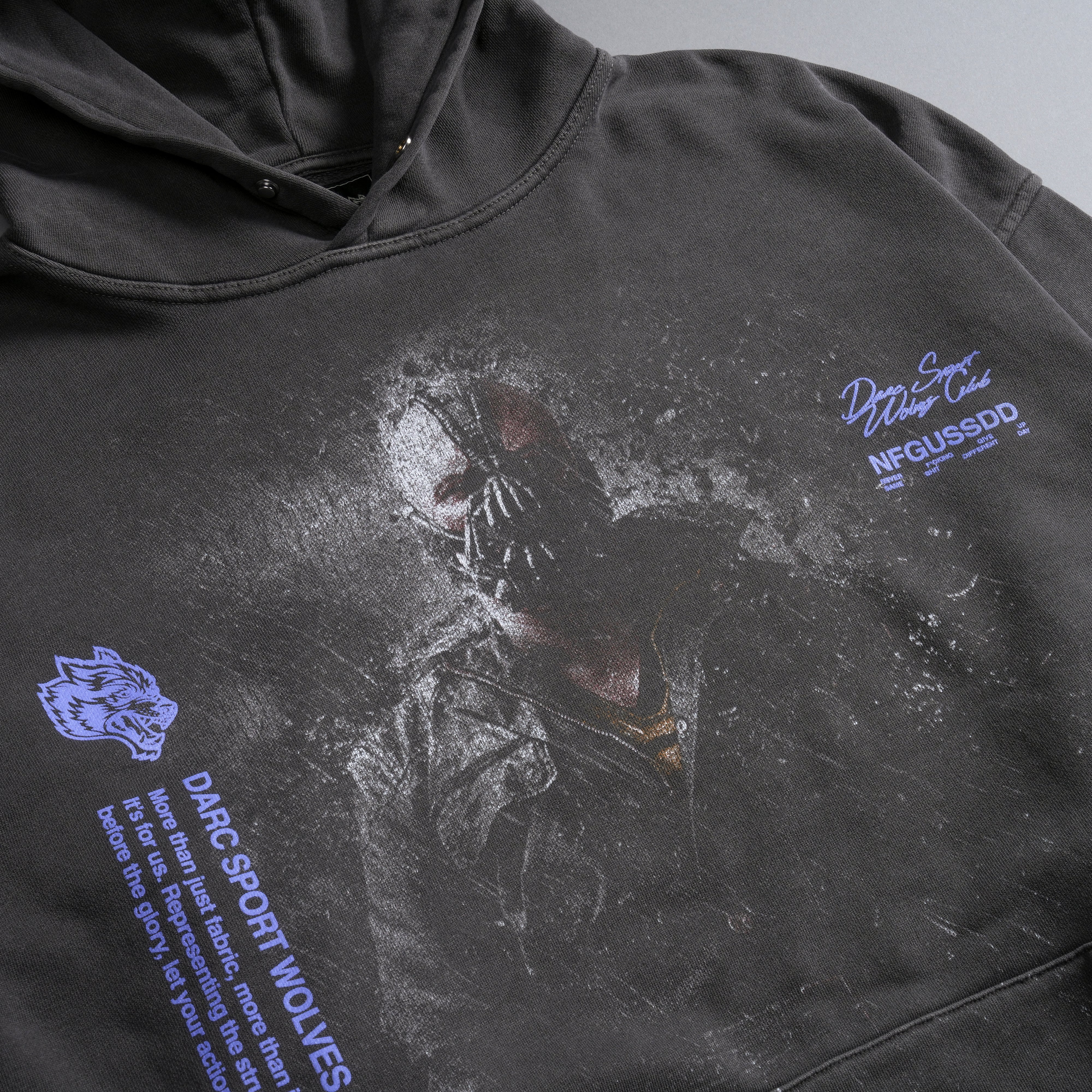 Rise Again V2 "Pierce" Hoodie in Wolf Gray