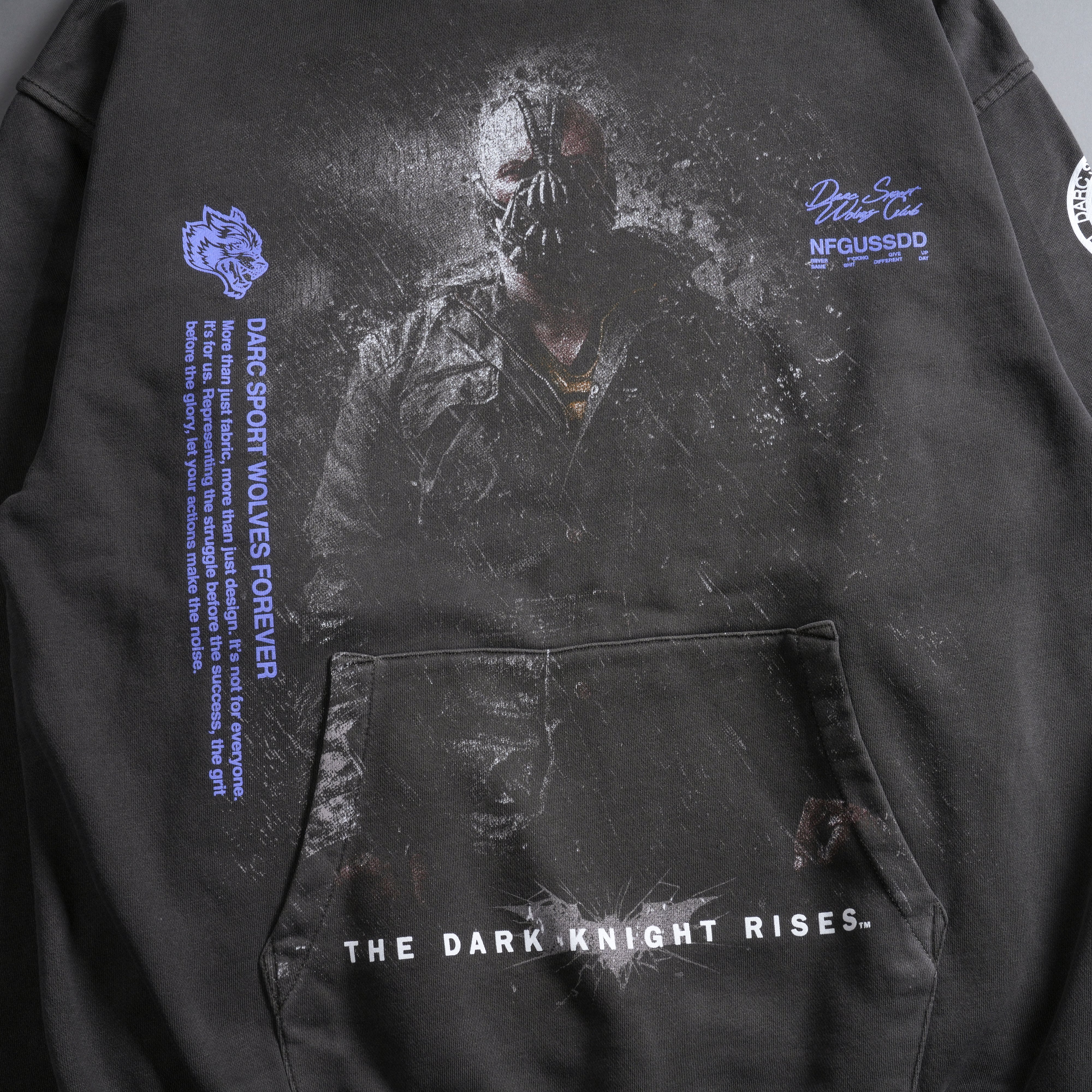 Rise Again V2 "Pierce" Hoodie in Wolf Gray