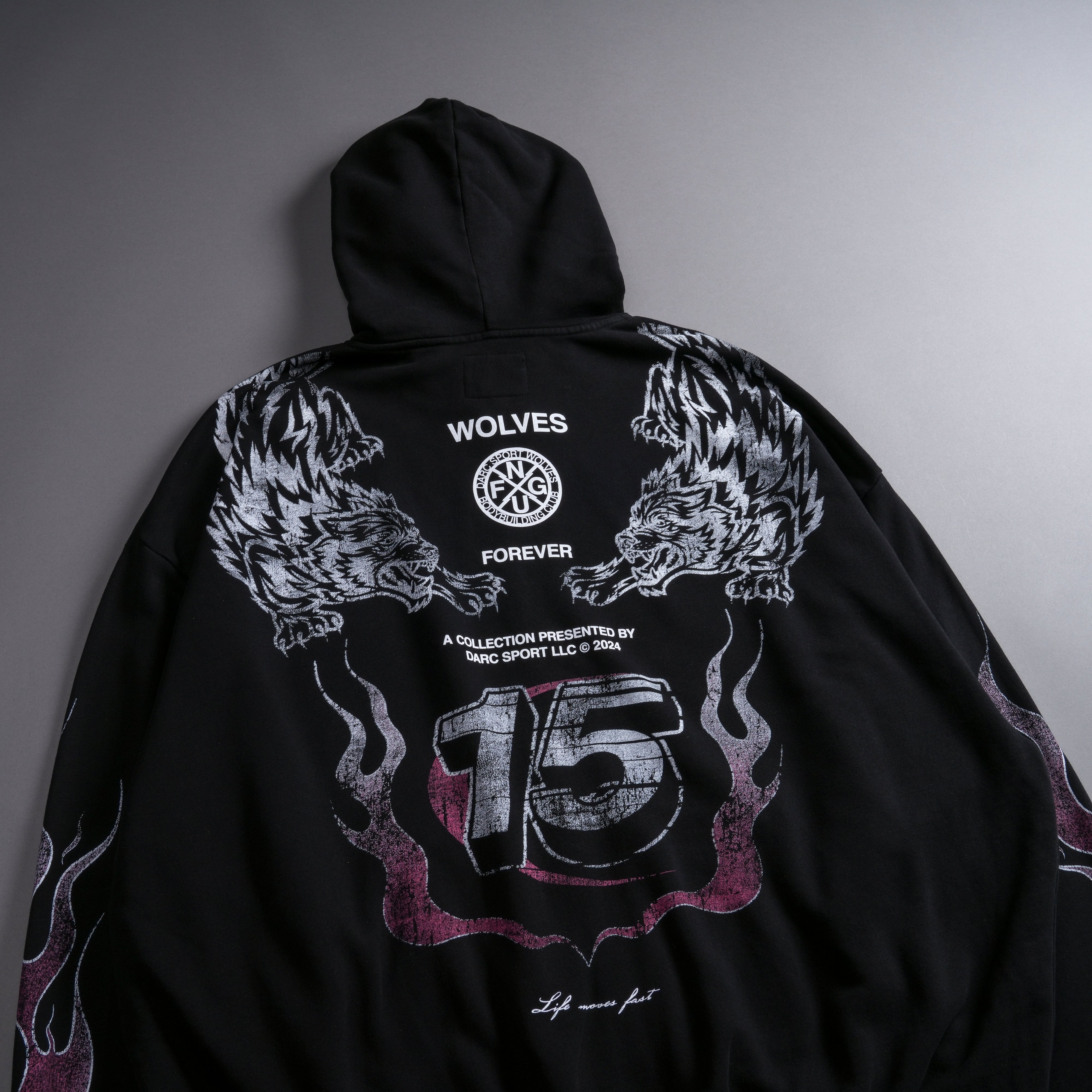 Undermycar】BEHIND VEILS SILENT SAINTS VINTAGE ZIPPED HOODIE Undermycar☆BEHIND VEILS SILENT SAINTS VINTAGE ZIPPED HOODIE