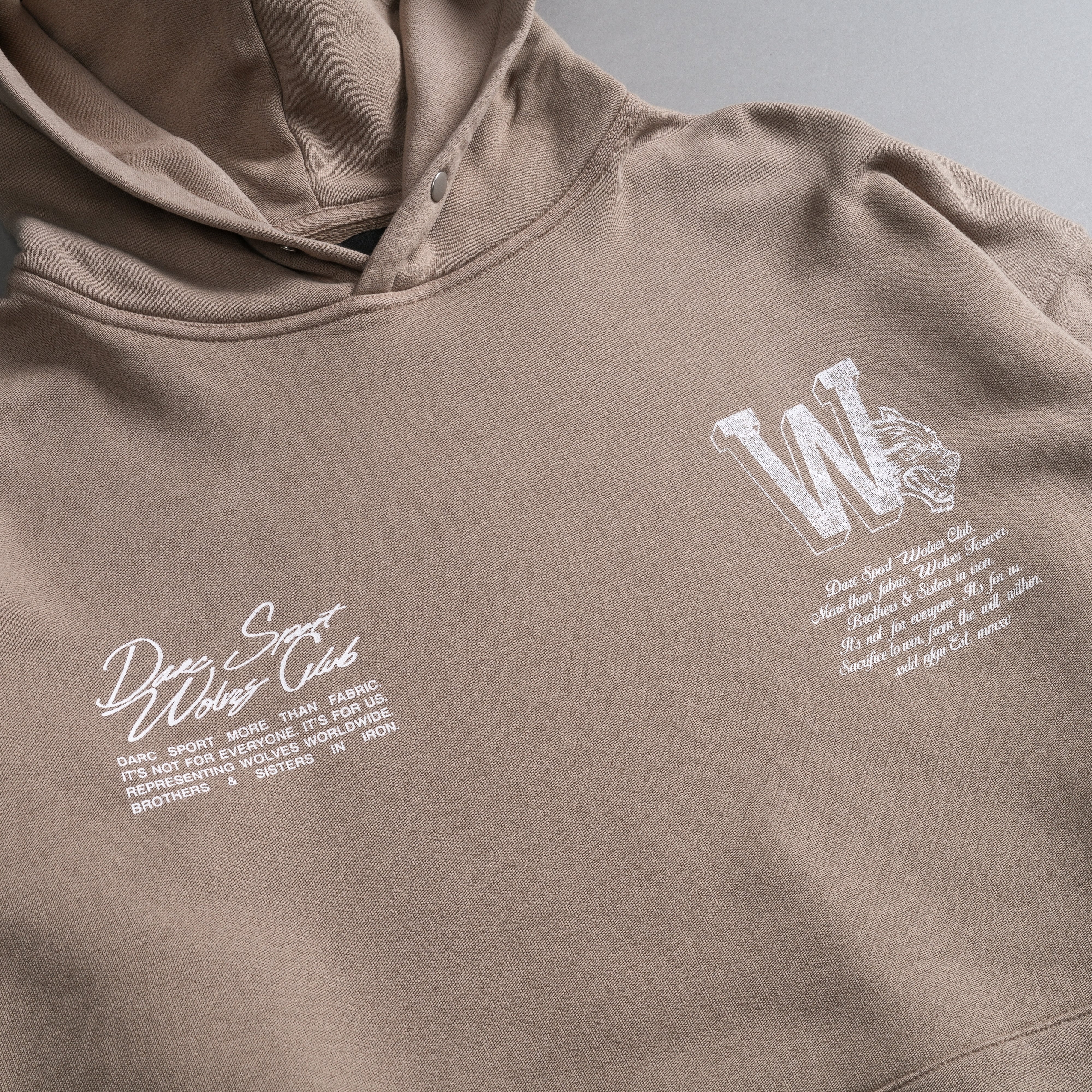 Our Mark "Pierce" Hoodie in Taupe