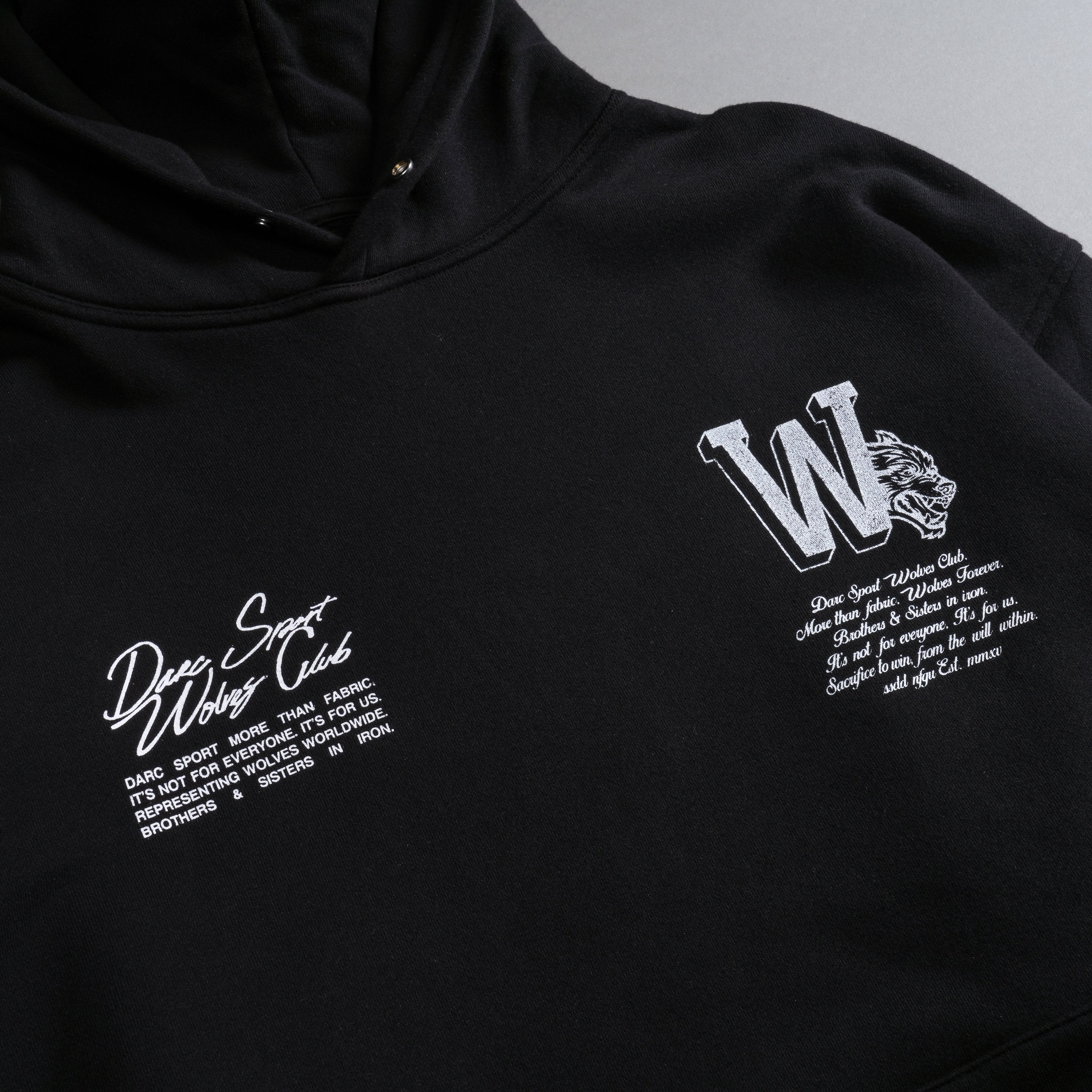 Our Mark "Pierce" Hoodie in Black