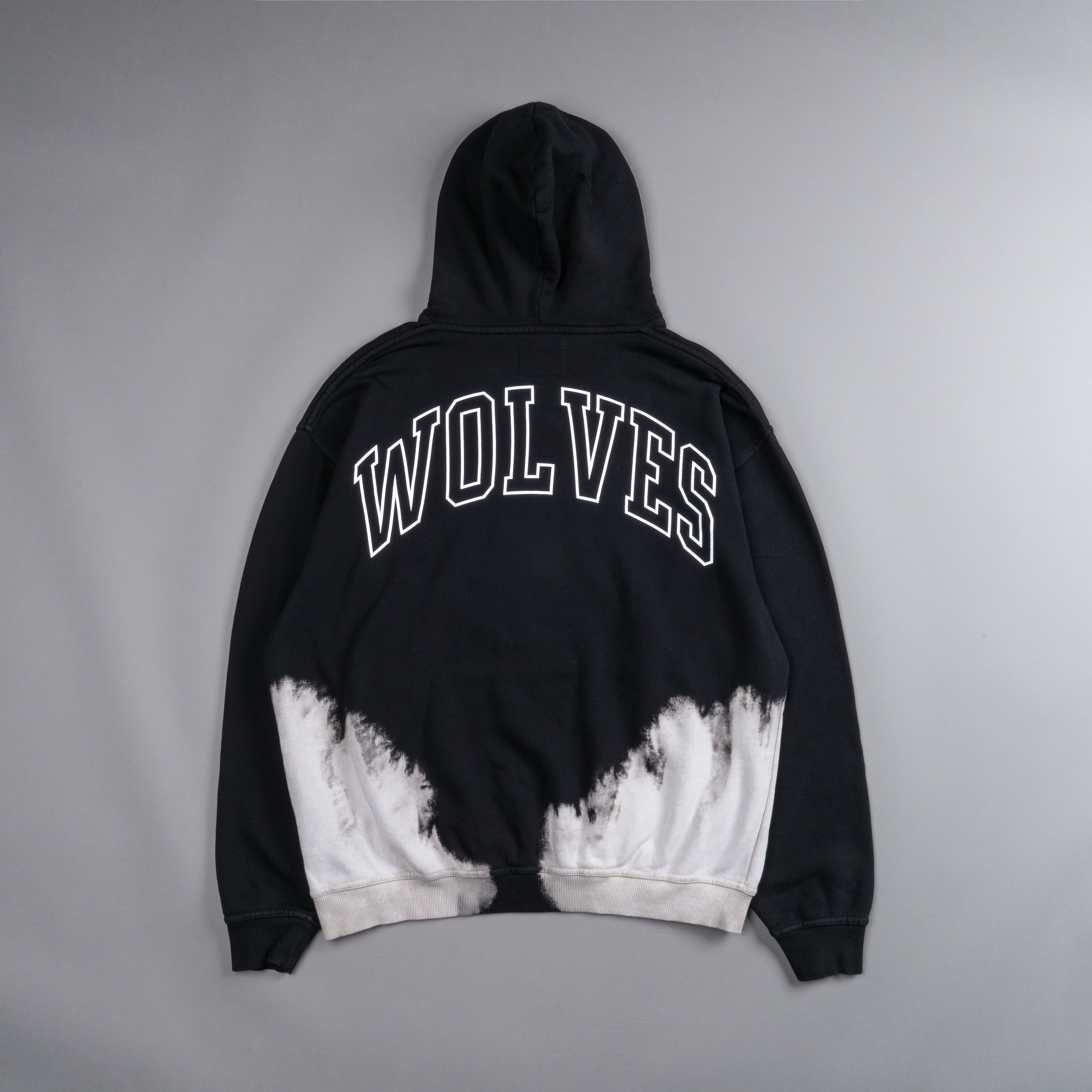 Through Our Eyes "Vintage Pierce" Hoodie in Black Beneath Us Acid Wash