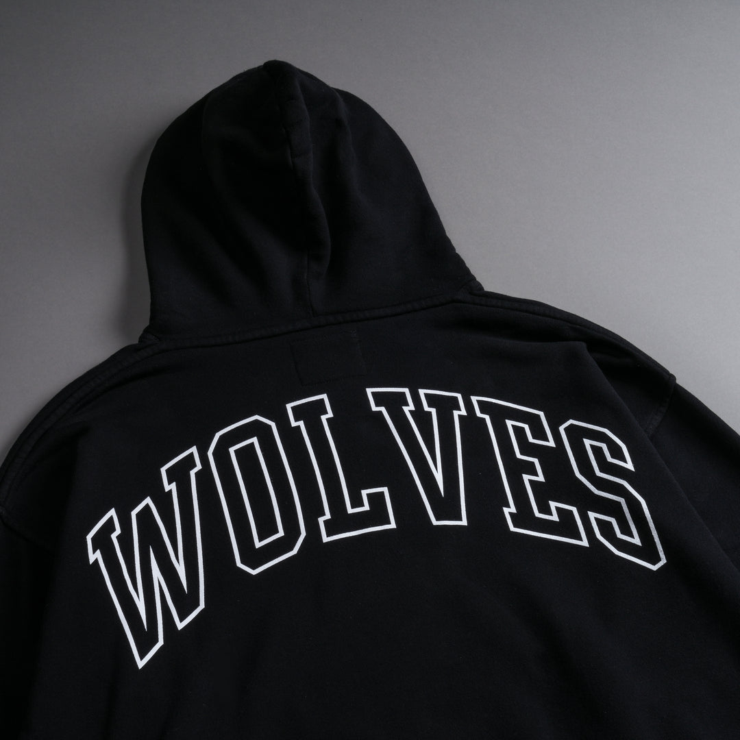Through Our Eyes "Vintage Pierce" Hoodie in Black Beneath Us Acid Wash