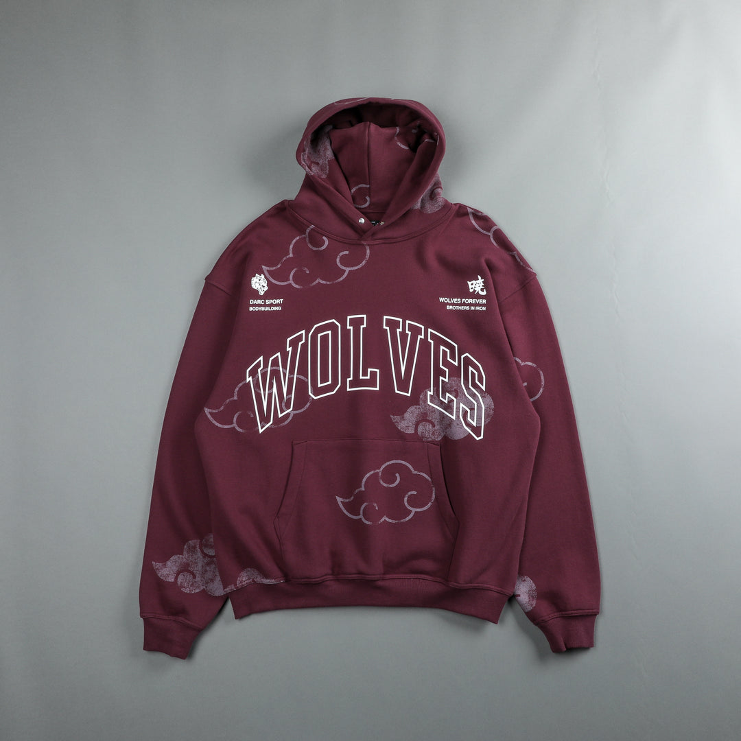 Loyal To The Clouds "Pierce" Hoodie in Cherry Wine
