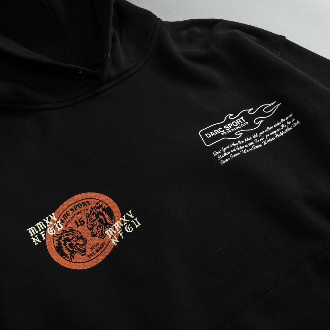 Life Moves Fast "Pierce" Hoodie in Pigment Black