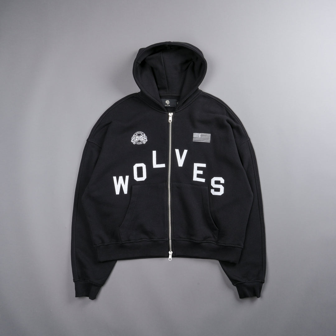 Pyramid Darco Double Zip Hoodie in Black
