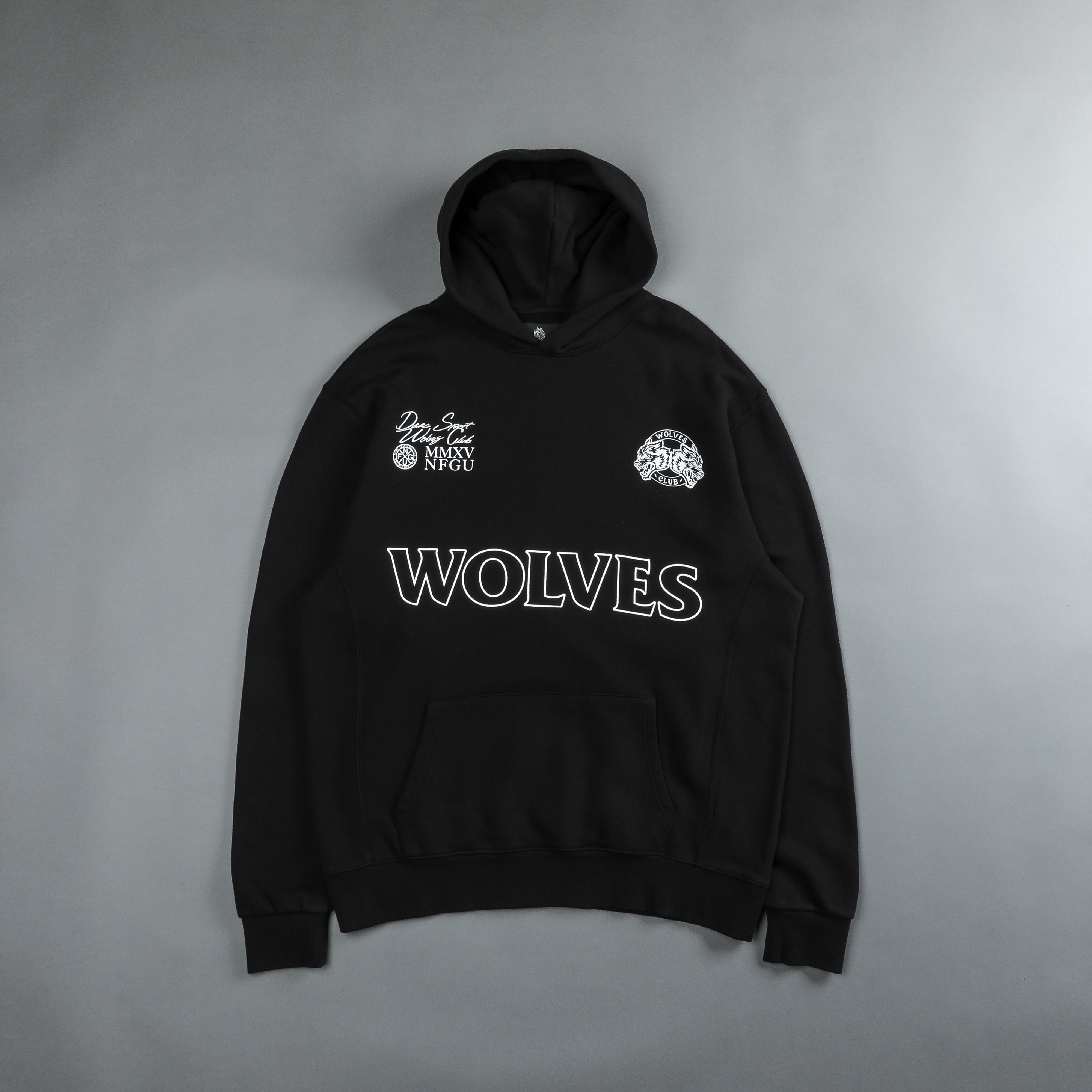 Darc Sport WOLVES CLUB UTAH HOODIE BLACKウルフ - パーカー