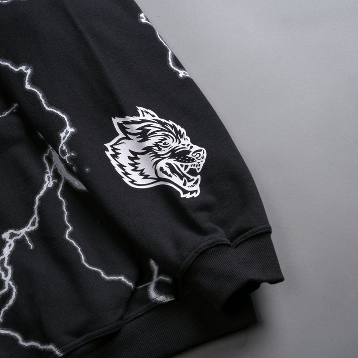 All The Energy "Vintage Pierce" Hoodie in Black/White