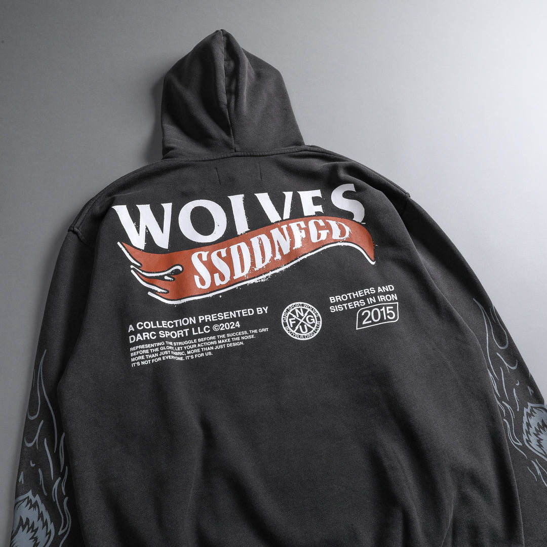 Till The Wheels Fall Off V2 "Pierce" Hoodie in Wolf Gray