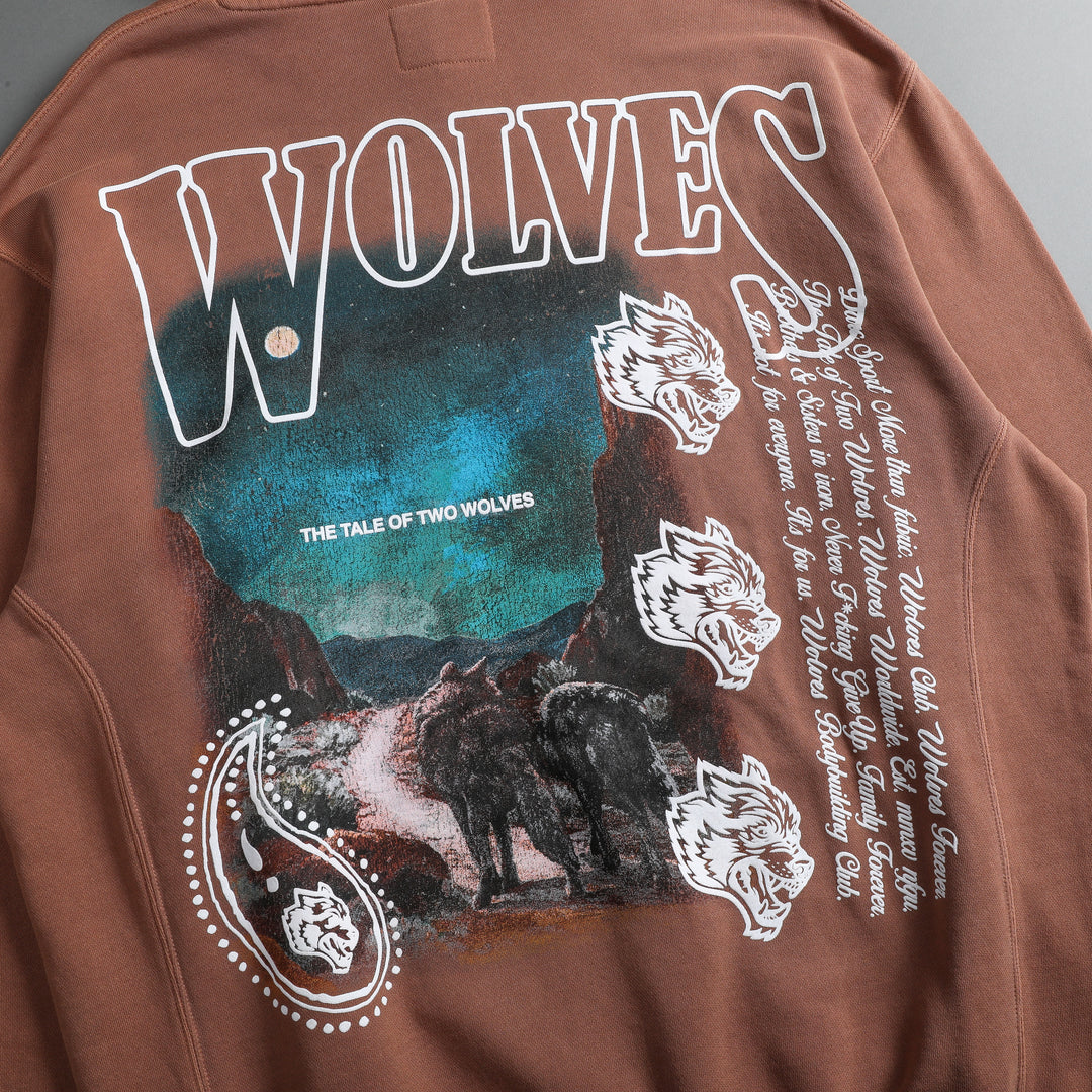 Tale Of Two Wolves "Vintage Utah" Hoodie in Desert Rose