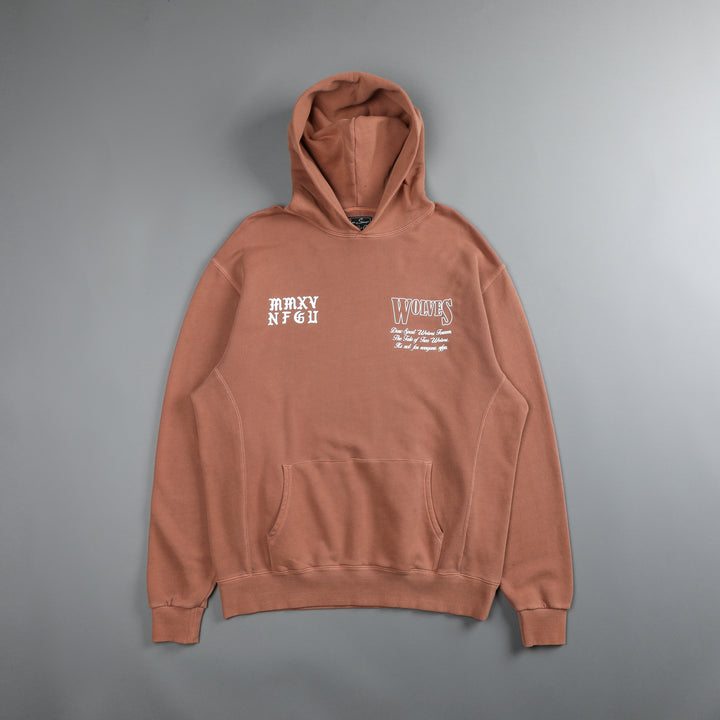 Tale Of Two Wolves "Vintage Utah" Hoodie in Desert Rose