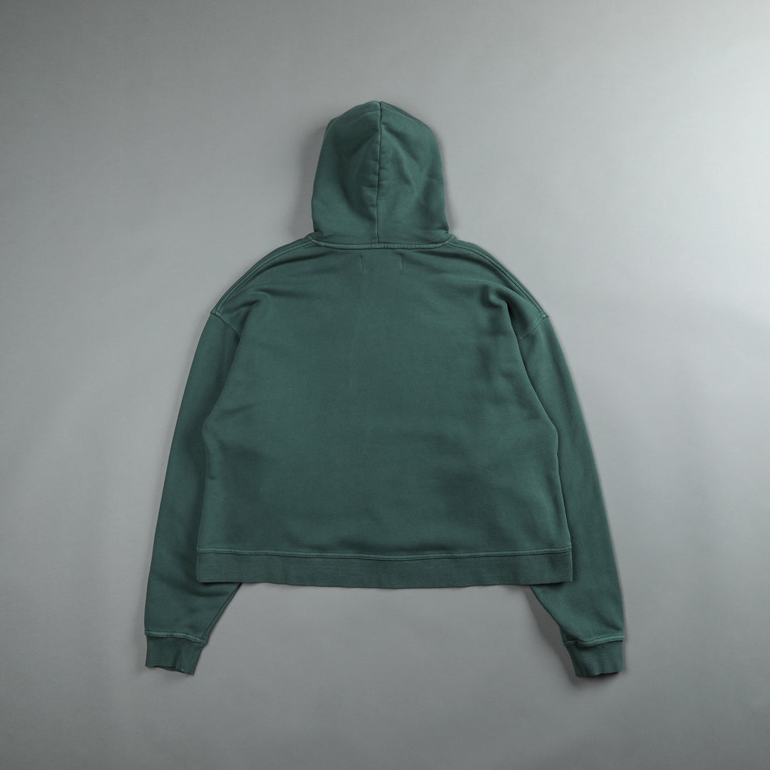 Move Fast "Box Cut" Hoodie in Norse Green