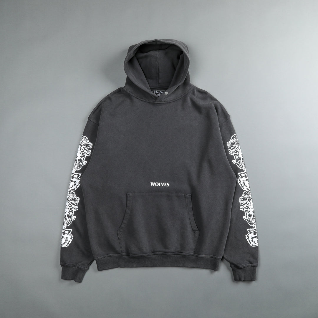 Covered "Vintage Cornell" Hoodie in Wolf Gray