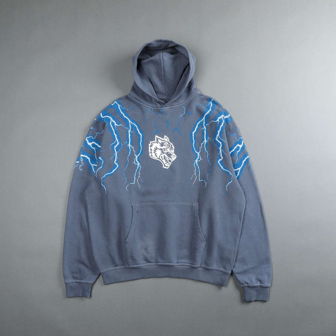 Above Us "Vintage Pierce" Hoodie in Norse Blue/Blue Lightning