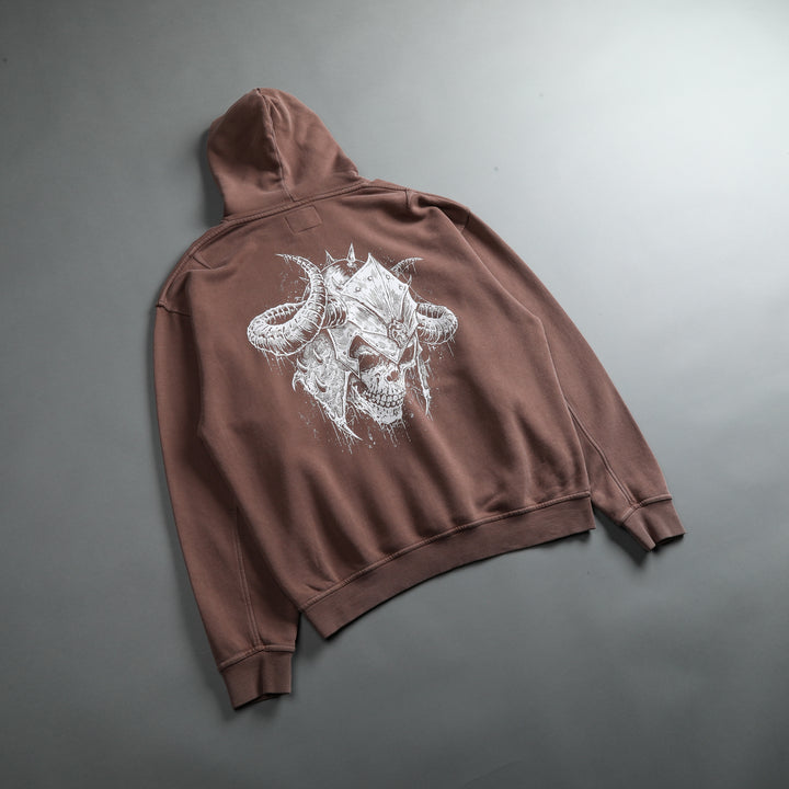 House Of Wolves "Vintage Cornell" Hoodie in Norse Brown