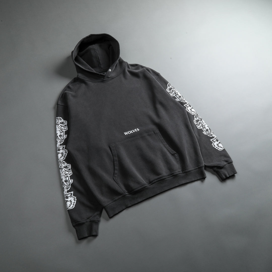 Covered "Vintage Cornell" Hoodie in Wolf Gray