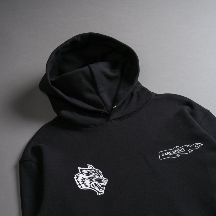 The Fire Within "Vintage Pierce" (Cropped) Hoodie in Black
