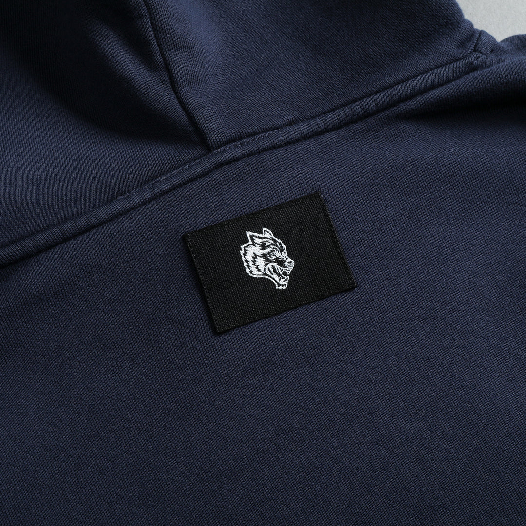 Riders On The Storm "Vintage Pierce" (Cropped) Hoodie in Storm Blue