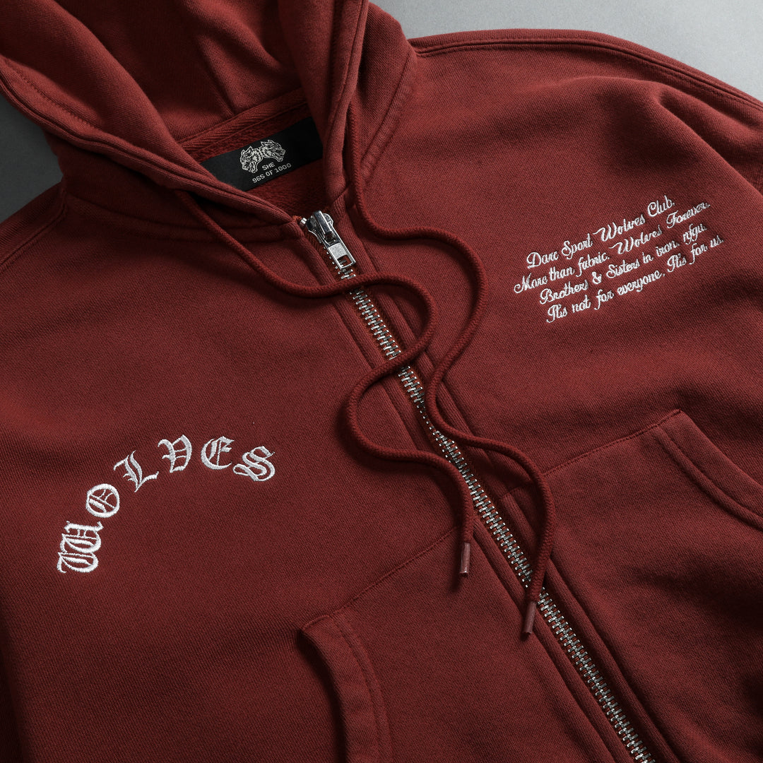Always Riding "Sage" (Cropped) Zip Hoodie in Canyon Rust