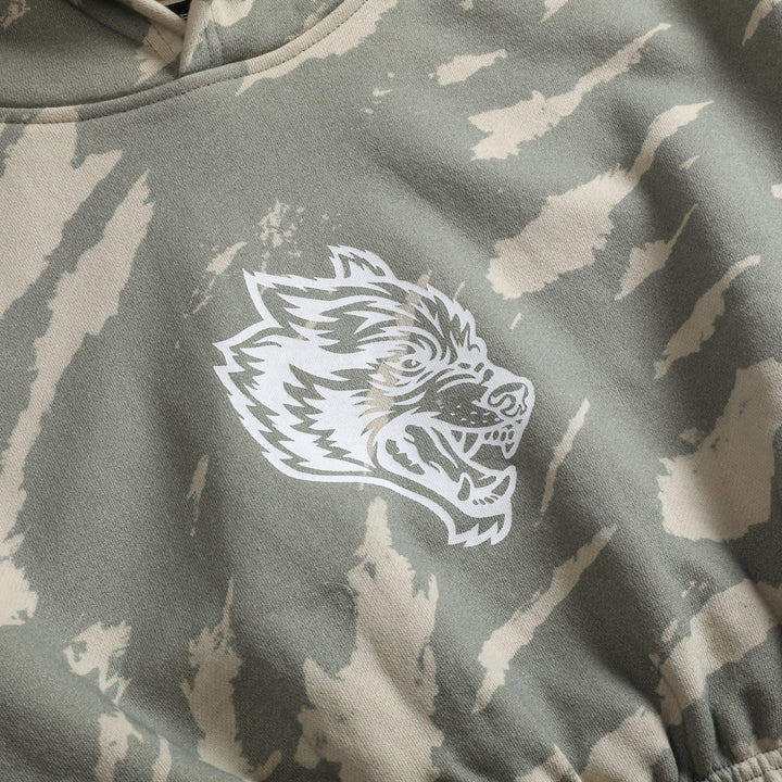 Living "McCauley" (Cropped) Hoodie in Cactus Gray Native Camo
