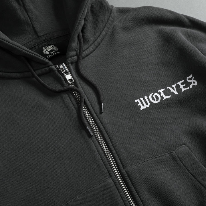 Guardian "Chambers" (Cropped) Zip Hoodie in Wolf Gray